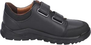 Ricosta Johno Black Leather Boys Riptape Velcro School Shoes