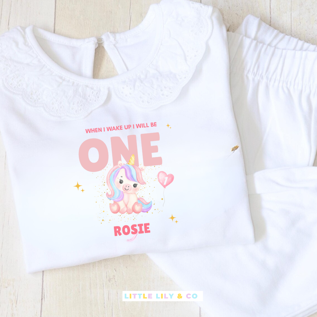 Personalised When I Wake Up I will be One - My Berry First Birthday - Bespoke Create Your Own Designs