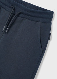 Mayoral Boys Navy Tracksuit Cuffed Fleeced Bottoms