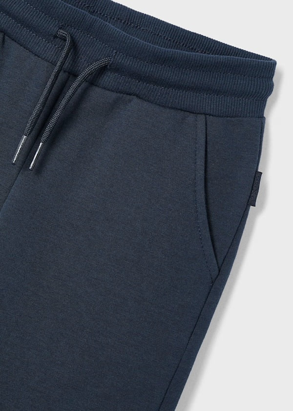 Mayoral Boys Navy Tracksuit Cuffed Fleeced Bottoms