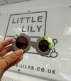Kids Personalised Sunglasses - Girls Flower Sunglasses with Charms