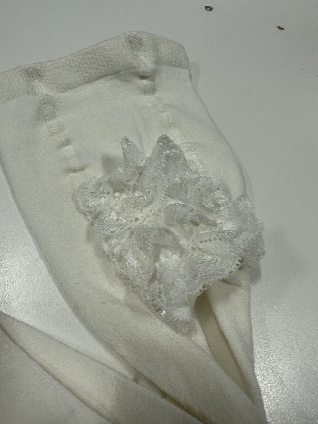 Meia Pata Ivory Baby Frilly Tights