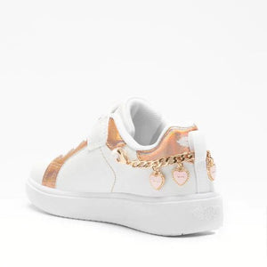 Lelli Kelly Gioiello Charm Bracelet Girls Shoes White/Rose Gold Trainers | 40% OFF sale
