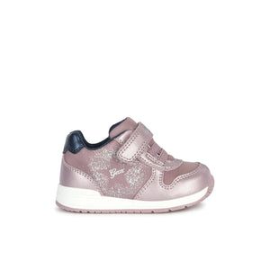 Geox Girls Pink Trainers B Rishon Shoes