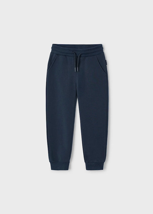 Mayoral Boys Navy Tracksuit Cuffed Fleeced Bottoms