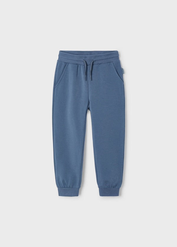 Mayoral Boys Blue Tracksuit Cuffed Fleeced Bottoms