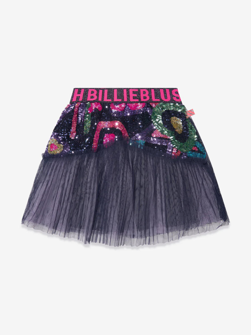 Billieblush Girls Navy Blue Tulle & Sequin Skirt | New Season
