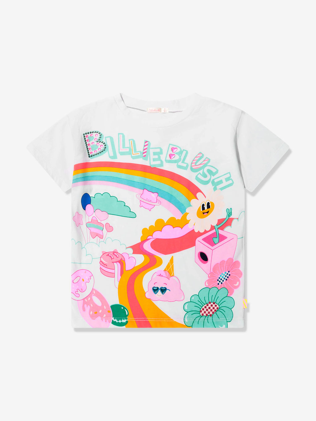 Billieblush Girls White Illustrated Desgin T-shirt | Pre-order