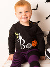 Blade & Rose Halloween Black Pumpkin Boo Top