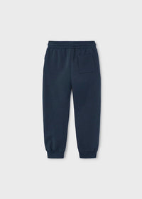 Mayoral Boys Navy Tracksuit Cuffed Fleeced Bottoms