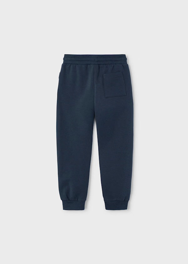 Mayoral Boys Navy Tracksuit Cuffed Fleeced Bottoms