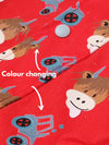 Blade & Rose Children's Red Highland Cow Colour Changing Raincoat