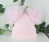 Pex Baby Girls Double Pom Pom Woolly Bobble Hat
