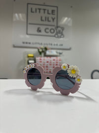 Kids Personalised Sunglasses - Girls Flower Sunglasses with Charms