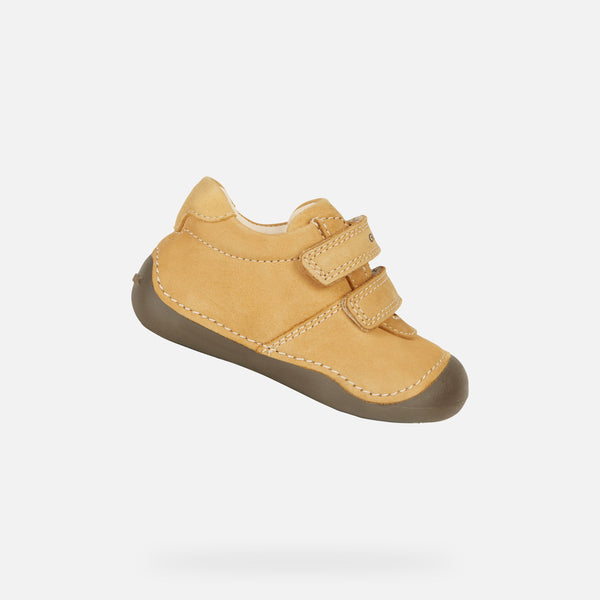 Geox Tutim Biscuit Brown Tan Boys First Shoes | Pre-walkers | New In