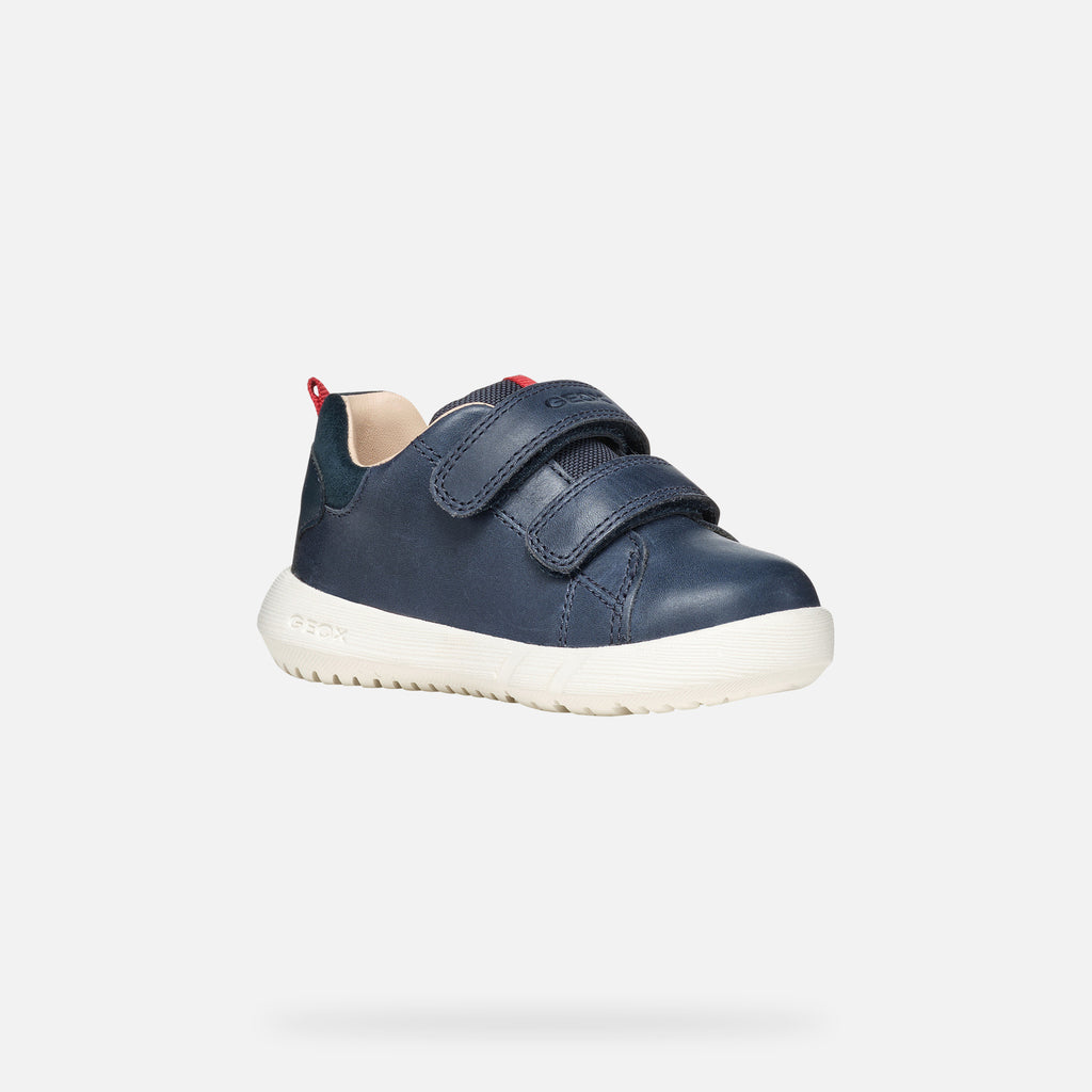 Geox Boys Hyroo Breathable Baby Navy Trainers Shoes