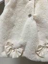 Pex Faux Fur Bow Detail Baby Girls Gilet