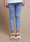 Mayoral Girls Outfit Set Blue Elephant Short Sleeved Top & Leggings | New Season SS24