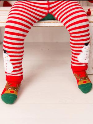 Blade & Rose Festive Rudolph Reindeer Christmas Knitted Leggings | 50% OFF