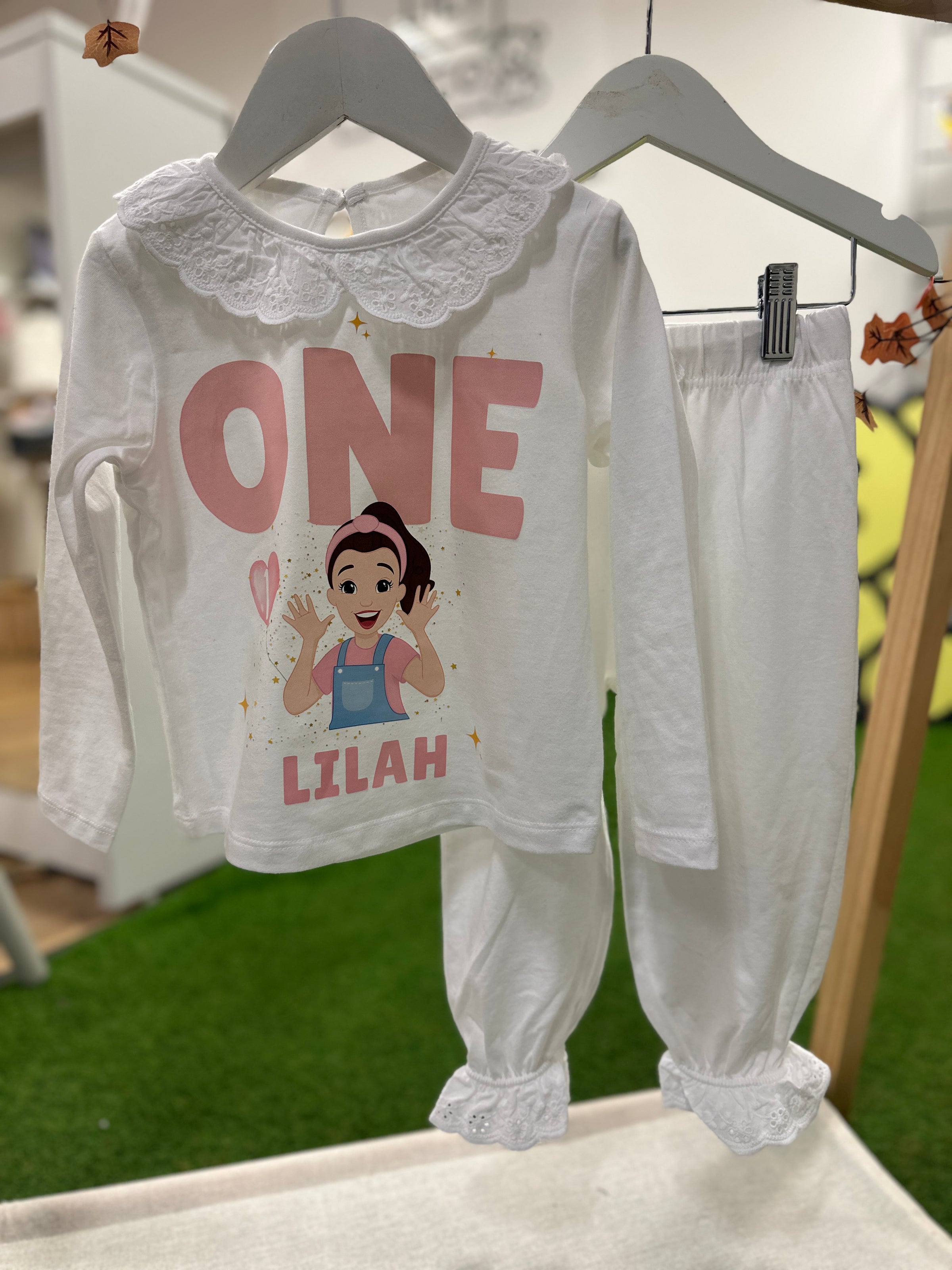 Personalised Ms Rachel Character Birthday Girls Pyjamas  - Bespoke Create Your Own Designs