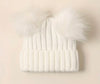 Baby Knitted Double Pom Pom Hat