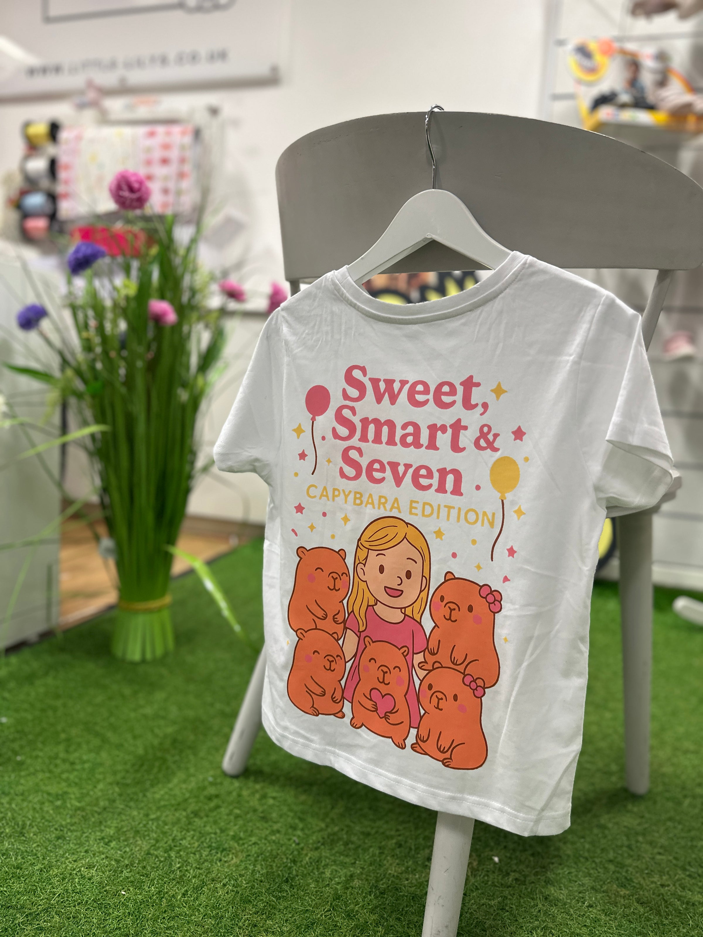 Personalised Children's  Birthday T-shirt - Capybara Theme