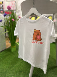 Personalised Children's  Birthday T-shirt - Capybara Theme