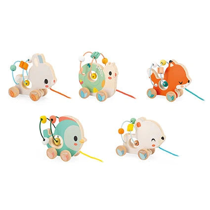 Janod Wooden Animal Baby Looping Toy