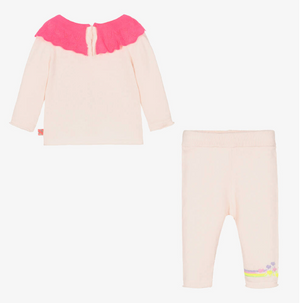Billieblush Baby Girls Pink Bunny Knitted Top and Leggings | SALE