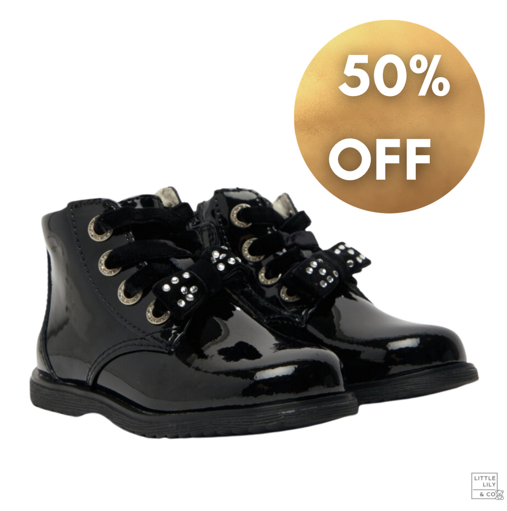 Lelli Kelly Baby Camille Black Winter Boots | 50% OFF