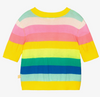 Billieblush Girls Yellow Cotton Knit Top Striped Sweater | Pre-order