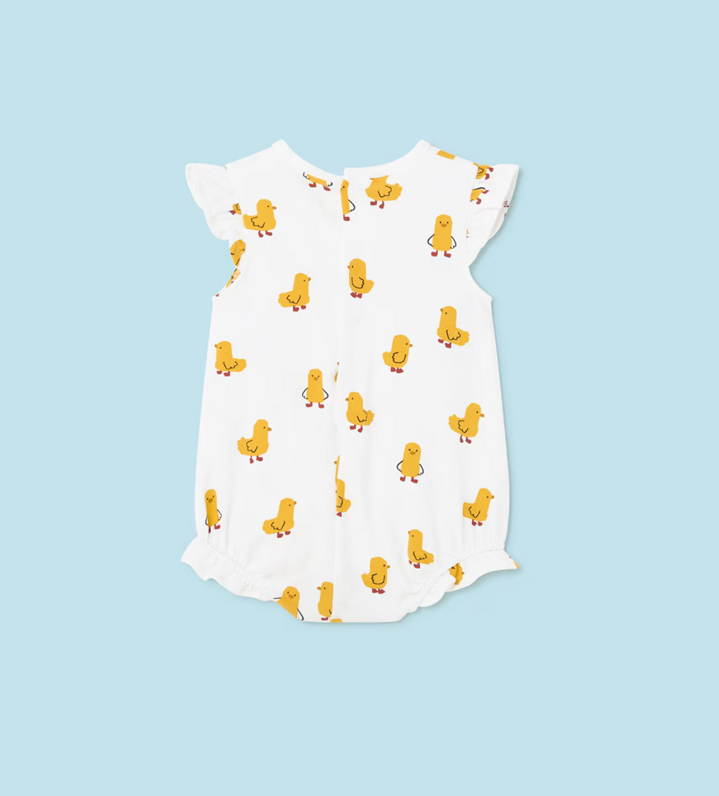 Mayoral Baby Girls Summer Duck Yellow Romper | New Season