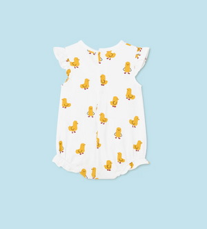 Mayoral Baby Girls Summer Duck Yellow Romper | New Season