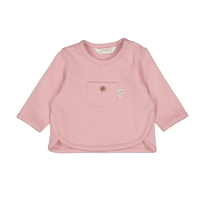 Mayoral Baby Girls Pink Long Sleeved Top Orchid