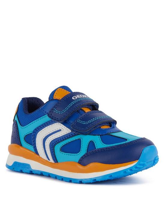 Geox Boys Pavel Trainers Royal Blue and Orange | New Season