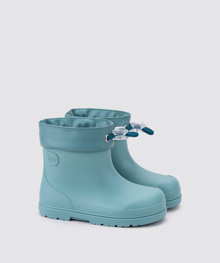 Igor Turquoise Mendi Boys Winter Rain Boots Wellies Barefoot Concept Little Lily Co