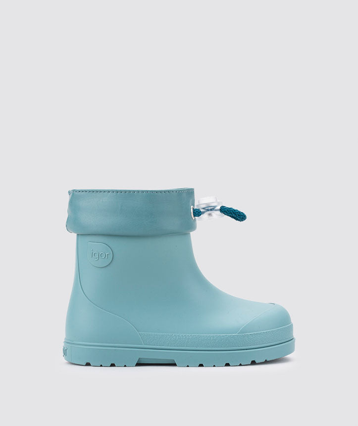 Igor Turquoise Mendi Boys Winter Rain Boots Wellies Barefoot Concept Little Lily Co