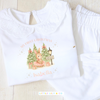 Personalised Children's Girls Pyjamas White Frilly - Bespoke Create Your Own Designs