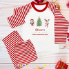 Personalised FIRST CHRISTMAS Children's Pyjamas Red Striped Pyjamas - Bespoke Create Your Own Designs