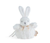 Kaloo Pompons Mini Soft Rabbit - Blue, Cream, Pink & Grey