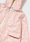Mayoral Baby Girls Water Repellent Floral Pastel Pink Raincoat | New Season SS24