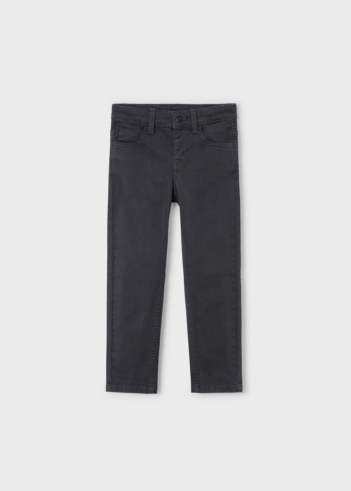 Mayoral Boys Basic Fitted Soft Denim Trousers Shadow Dark Grey