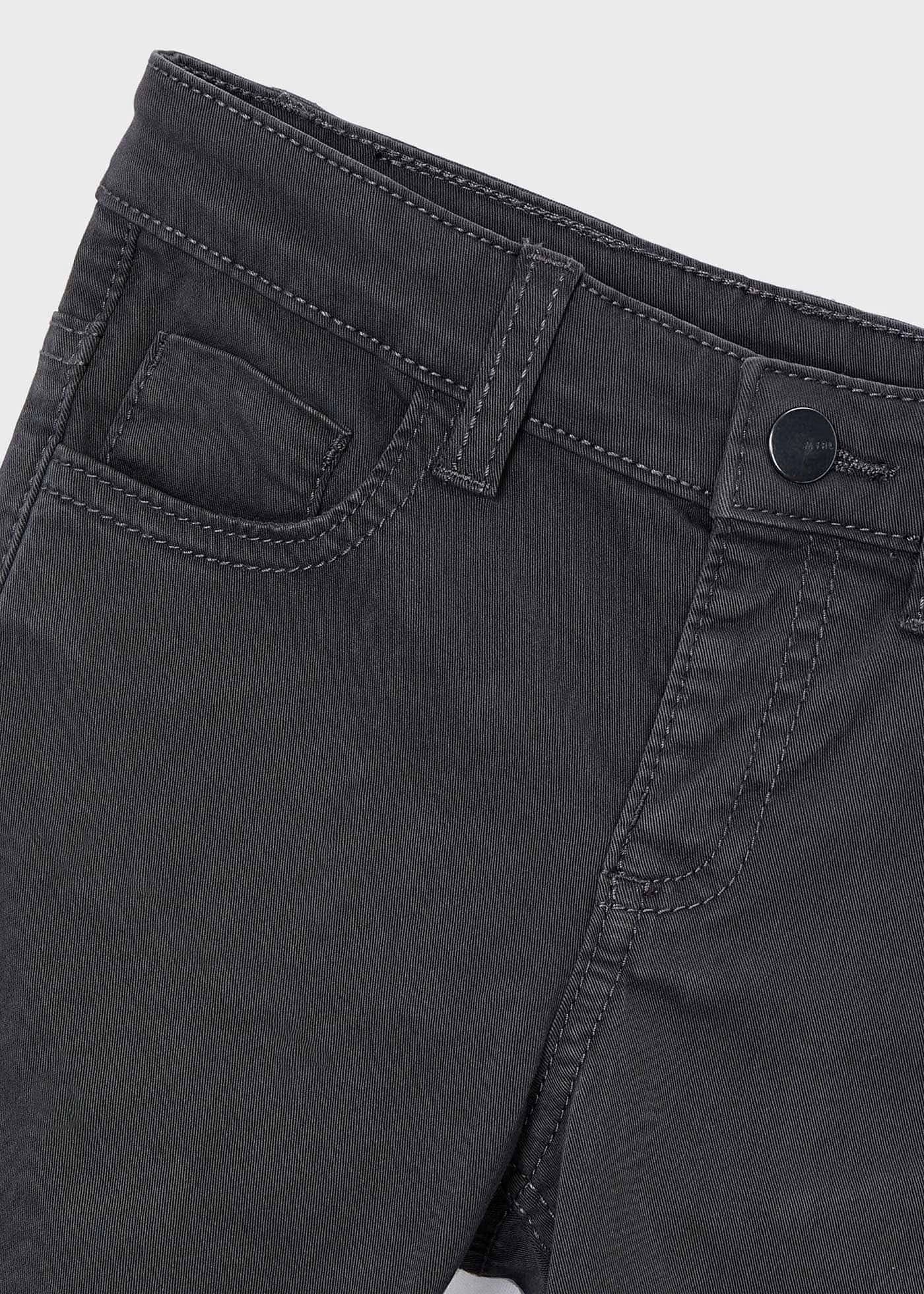 Mayoral Boys Basic Fitted Soft Denim Trousers Shadow Dark Grey