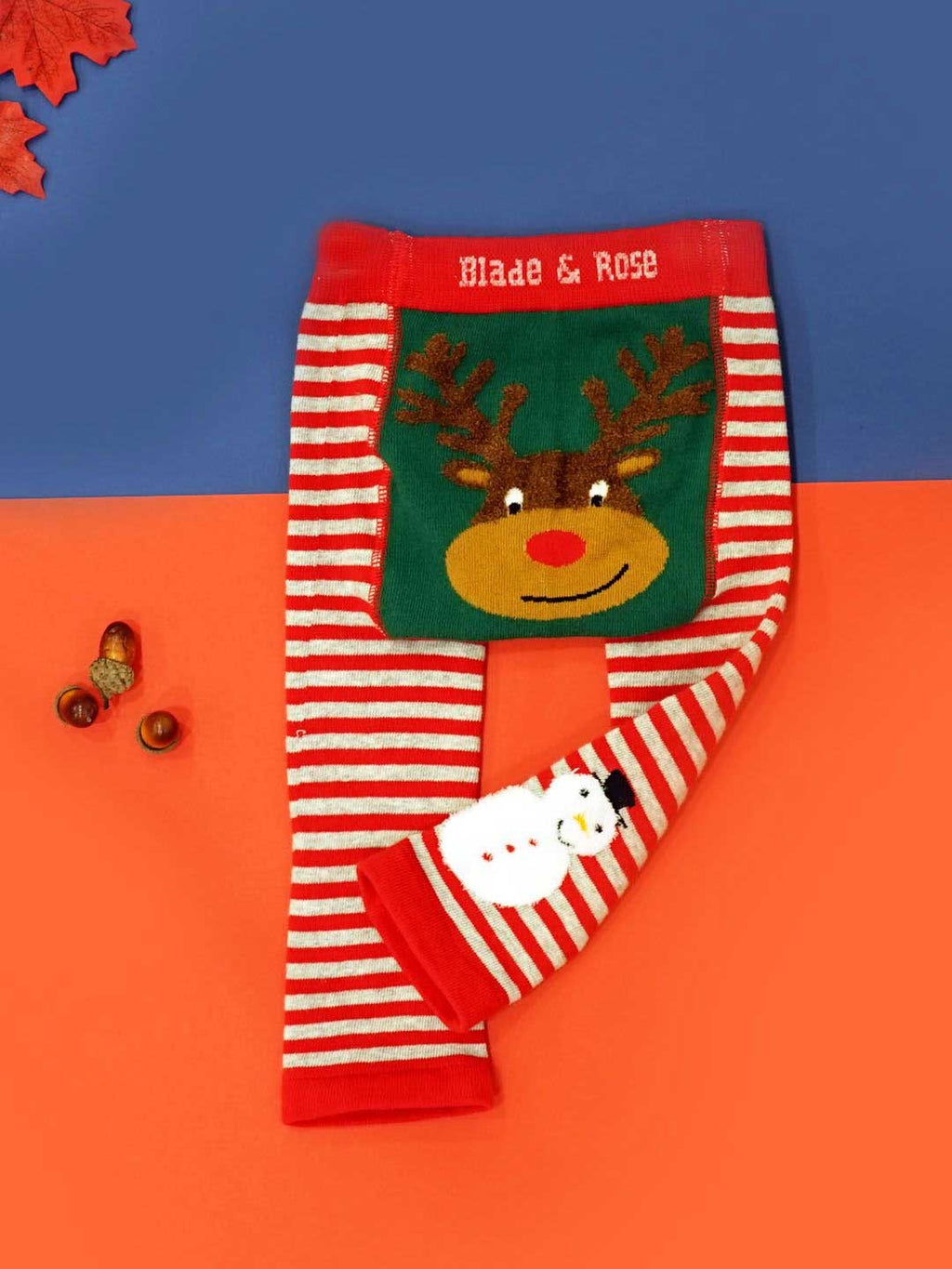 Blade & Rose Festive Rudolph Reindeer Christmas Knitted Leggings | 50% OFF