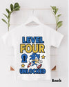 Personalised Children's Boys Birthday T-shirt - Sonic Themed
