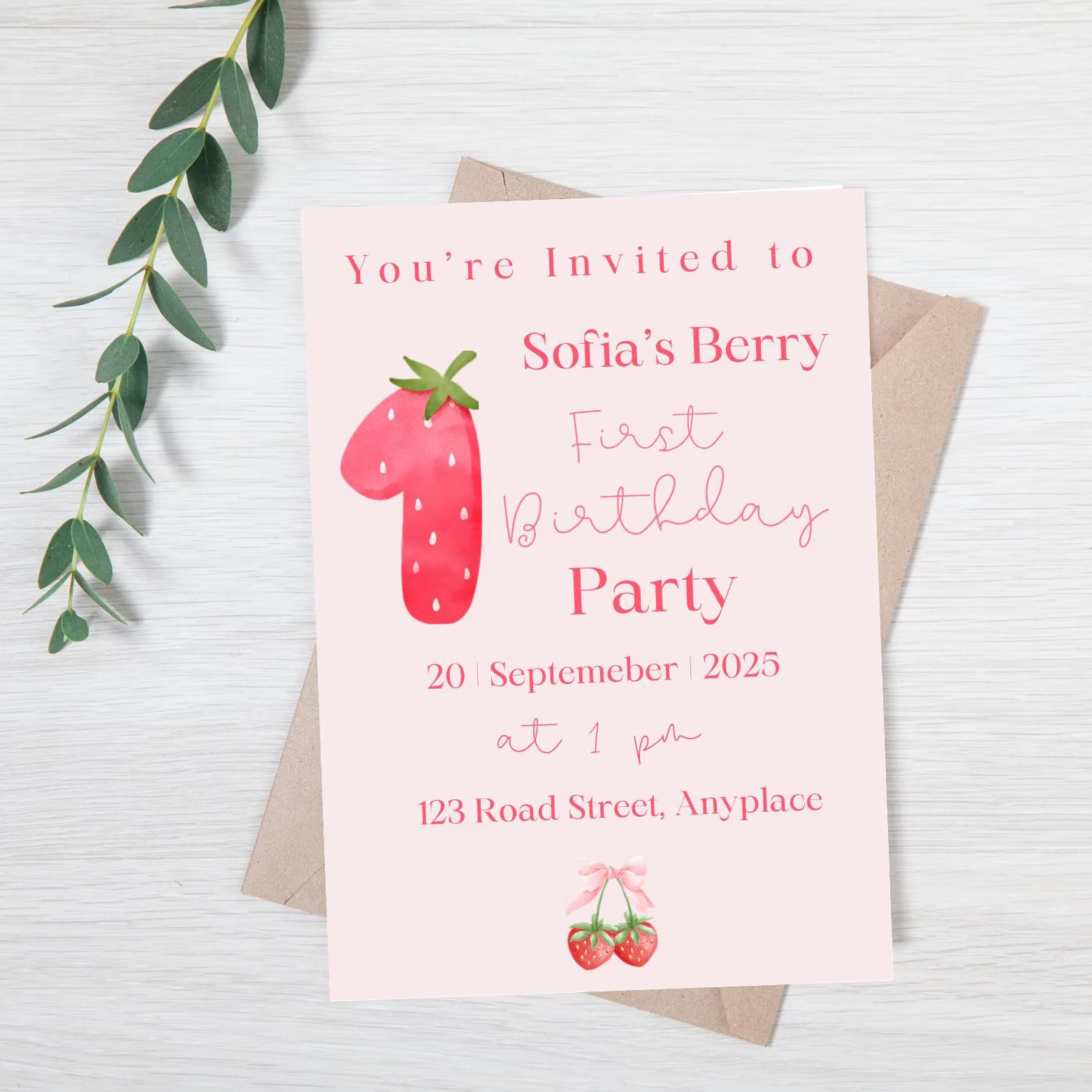 Children’s Custom Birthday Invitations – Personalised Digital Download | Kids Party Invitation Template