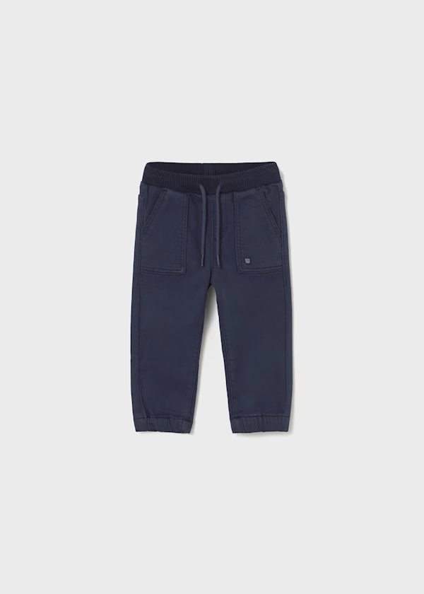 Mayoral Boys Twill Trousers in Navy