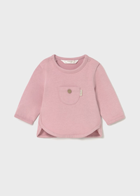 Mayoral Baby Girls Pink Long Sleeved Top Orchid