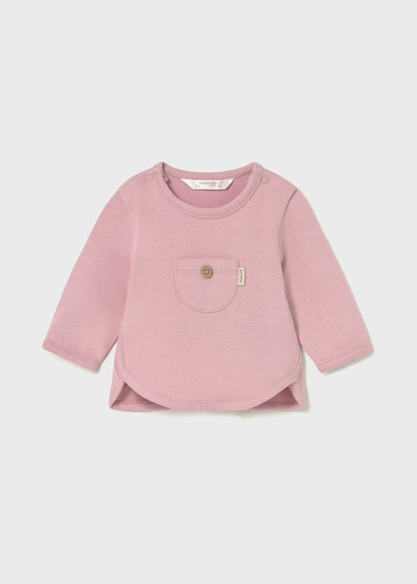 Mayoral Baby Girls Pink Long Sleeved Top Orchid
