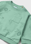 Mayoral Boys Green Wild Animal Printed Sweatshirt - New Season